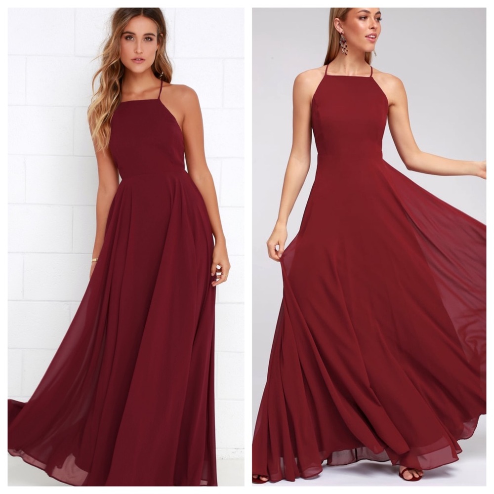 Burgundy Maxi Dress